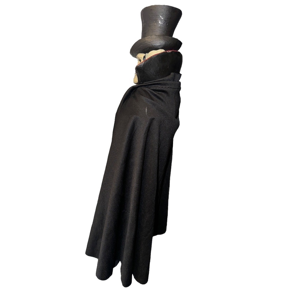 Vtg Paper Magic Skeleton Phantom Top Hat Hanging Bungee Cord Goth Creepy 15" - Picture 4 of 10